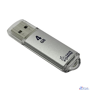 Smartbuy USB Drive 4Gb V-Cut series Silver SB4GBVC-S