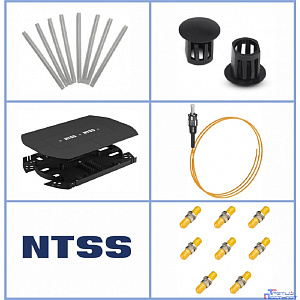 NTSS Кросс NTSS оптический 19'' укомплектованный 2U, 96 портов ST/UPC, 9/125 мкм (сплошная панель, сплайс-кассета 3шт, пигтейлы, КДЗС, адаптеры) серый RAL 7035 NTSS-RFOB-2U-96-ST/U-9-SP1.5G0AY
