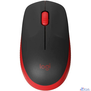 910-005908 Мышь Logitech M190 красный/черный оптическая (1000dpi) беспроводная USB (2but)