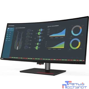 LCD Lenovo 39.7" P40w-20 ThinkVision [62C1GAT6EU] черный {IPS 4ms 21:9 HDMI 1000:1 300cd 178гр/178гр 5120x2160 DisplayPort}