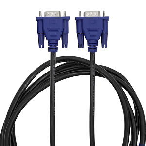 Bion Кабель VGA 15M/15M, экранированный, ферритовые кольца, черный, 3 м [BXP-VGA2-030]