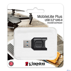 USB 3.2 gen.1 кард-ридер Kingston MobileLite Plus для карт памяти microSD с поддержкой UHS-I и UHS-II