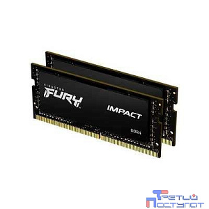 Kingston DRAM 16GB 3200MHz DDR4 CL20 SODIMM (Kit 2x8Gb) FURY Impact KF432S20IBK2/16