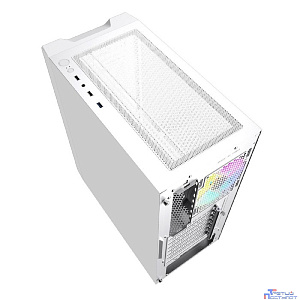 Powercase CMIEW-F4S Корпус Mistral Evo White, Tempered Glass, 1x 120mm PWM ARGB fan + ARGB Strip + 3x 120mm PWM non LED fan, белый, ATX (CMIEW-F4S)