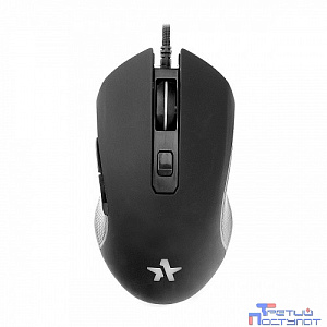 Гарнизон Мышь игровая GM-780G, "Алголь", оптическая USB, RGB-подсветка, прорезиненное покрытие, черный, 2400 DPI, кабель 1.5 м