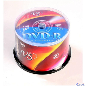 Диски VS DVD-R 4,7 GB 16x CB/50 (VSDVDRCB5001) (620366)