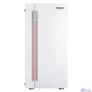Ginzzu D390 2*USB 2.0,AU White Window