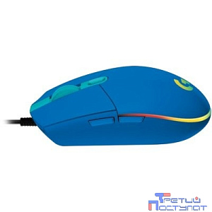 Мышь Logitech G203 LIGHTSYNC Corded Gaming Mouse  <USB, Blue, Retail> 910-005798