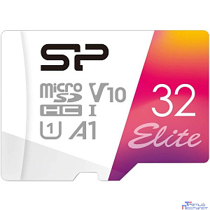 Micro SecureDigital 32GB Silicon Power SDHC Class10  SP032GBSTHBV1V20SP  Elite + adapter