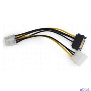 Cablexpert Разветвитель питания Molex+SATA->PCI-Express 8pin, для подключения в/к PCI-Е (8pin) к б/п ATX (CC-PSU-82)