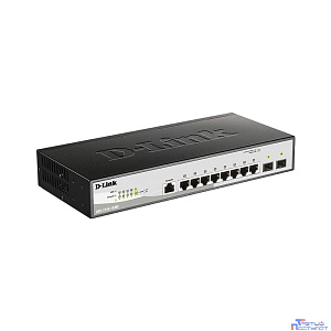 D-Link DGS-1210-10/ME/B2A Управляемый L2 коммутатор с 8 портами 10/100/1000Base-T и 2 портами 1000Base-X SFP