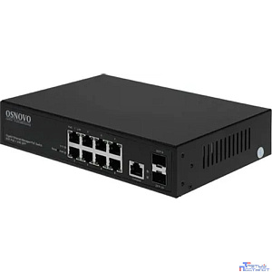 SW-80802/L(150W) Управляемый L2 PoE коммутатор Gigabit Ethernet на 8 RJ45 PoE + 2 x GE SFP порта.