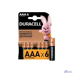 DURACELL LR03-6BL BASIC (6/60/33840) (6 шт. в уп-ке)