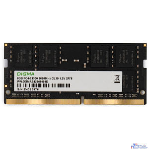 Digma DDR4 SODIMM 8GB DGMAS42666008D PC4-21300, 2666MHz