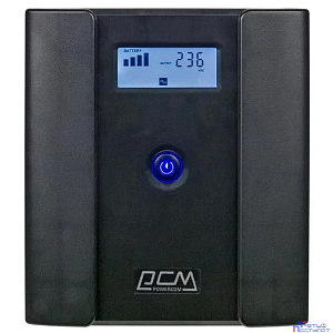 PowerCom Raptor RPT-1500AP LCD ИБП {Line-Interactive, 1500VA/900W, Tower, 4xEURO, LCD, USB} {1107535}