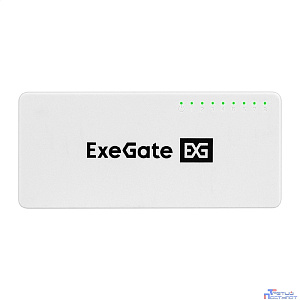 Exegate EX298686RUS Коммутатор неуправляемый ExeGate EDES-1008C (8-портовый UTP 10/100Mbps, с функцией энергосбережения (Green Ethernet Technology), настольный/настенный)