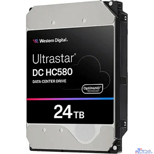 24Tb WD Ultrastar DC HC580 {SATA 6Gb/s, 7200 rpm, 512mb buffer, 3.5"} [WUH722424ALE6L4]