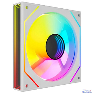 Powercase Вентилятор (M52-12W ARGB) White120x120x25mm (PWM, 100шт./кор, 4pin PWM (M+F)+ 3pin ARGB (M+F), 600-1800±10% об/мин) Bulk