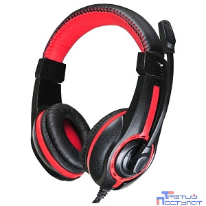 Oklick HS-L200 черный/красный 2м мониторы оголовье