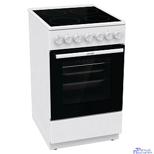 Электрическая плита Gorenje GEC5B41WG,  стеклокерамика,  без крышки,  белый