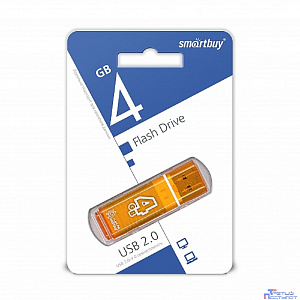Smartbuy USB Drive 4GB Glossy series Orange (SB4GBGS-Or)