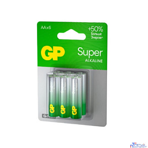 GP 15AA21-2CRSBC6 36/720 Super Alkaline G-Tech (6 шт. в уп-ке)