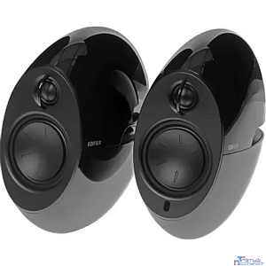 EDIFIER e25HD black {Bluetooth 5.3. Выходная мощность: 74 Вт. Частотная характеристика: 30 Гц - 20 кГц. В комплекте: пульт ДУ, зарядный адаптер, кабель 3,5 мм-RCA}