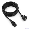 Cablexpert Кабель питания 5м, Schuko- C13, 3х1кв.мм, черный, с заземлением, пакет (PC-186-1-5M)