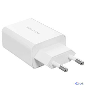 BOROFONE BA21A/ Сетевое ЗУ/ QC 3.0/ 1 USB/ Выход: 5V_9V_12V, 18W/ White