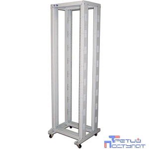 Стойка двухрамная Lanmaster TWT-RACK2-42U-6X10 42U 600ммX1000мм серый