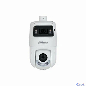 DAHUA DH-SDT4E225-4F-GB-A Уличная купольная PTZ IP-видеокамера с панорамным модулем, активным сдерживанием и ИИ1/2.8" 4Мп CMOS, 0.001 лк @F1.0, 2.8мм, разрешение: 2560?1440@25 к/с, ИК-подсветка 30м, L
