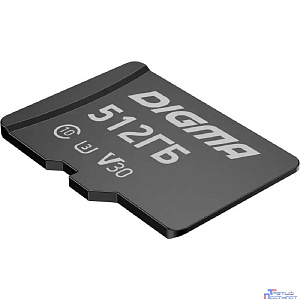 Micro SecureDigital 512GB Digma CARD30 V30 + adapter DGFCA512A03