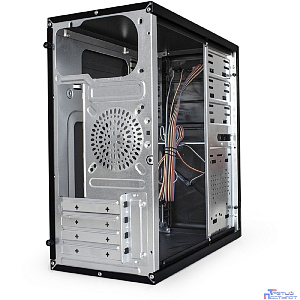 Exegate EX299283RUS Корпус Minitower ExeGate BA-202-UNS500 (mATX, БП UNS500 с вент. 12см, 2*USB, аудио, черный)