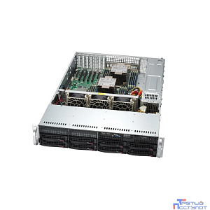 Supermicro SYS-621P-TRT - 2U, 2x1200W, 2xLGA4677, iC741, 16xDDR5, 8x3.5" bays, 2x10GbE, IPMI, RMKit