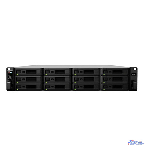 Synology UC3200 Сетевой накопитель (NAS) UnifiedController, слоты 12x2.5"/3.5" SAS 12G, RAID0/1/5/6/10/F1/Basic/JBOD, 2x1 Гбит + 10 Гбит/с, Intel Xeon D-1521/4x2.4GHz,DDR4 8Gb, 2x500W, 2U
