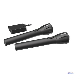 RITMIX RWM-302 black {Част. хар-ка: 50 Гц-15 кГц, сопрот.: 600 Ом, чувств.: -72 дБ,пит. микрофона: 1,5 В, пит. приемника: 1,5 В}