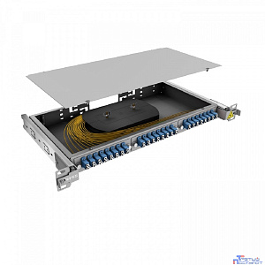 NTSS Кросс 19" NTSS PREMIUM выдвижной, предсобранный 1U, 16 портов LC/UPC duplex, 9/125 мкм, (сплайс, пигтейлы, кдзс, планки, адаптеры) NTSS-RsFOB-PM-1U-16-2LC/U-9-SP1.5G1A
