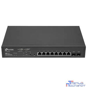 TP-Link SG2210MP Коммутатор JetStream Smart с 8 гигабитными портами PoE+ и 2 портами SFP