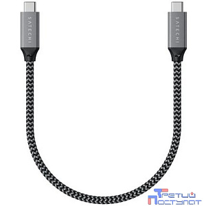 Satechi [ST-U4C25M] Кабель USB4 C to C длина 25 см. Цвет: серый космос"