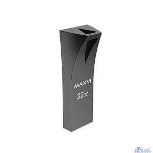 Maxvi USB Drive 32GB MK2 dark grey, монолит, металл, USB 2.0 FD32GBUSB20C10MK2