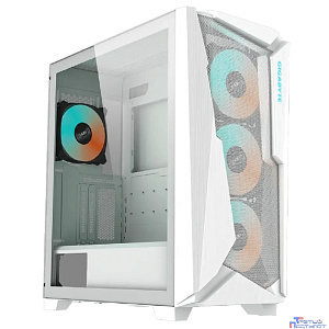 Корпус Gigabyte C301 Glass White MidTower, ATX, USB-C x1, USB3.0 x2, Audio I/O, GPU:400mm, Black, TG