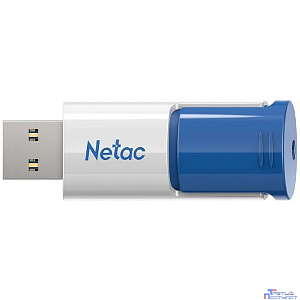 Netac USB Drive 512GB U182 Blue  <NT03U182N-512G-30BL>, USB3.0, сдвижной корпус, пластиковая бело-синяя