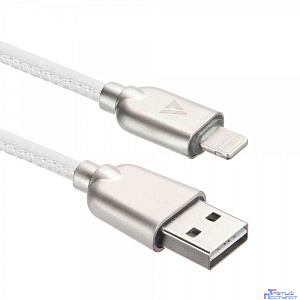 Кабели USB ACD USB кабель ACD-Allure Lightning ; USB-A Кожа, 1м, белый (ACD-U926-P5W)
