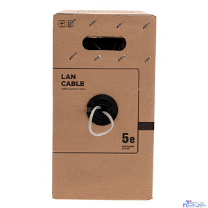 Rexant (01-0141-R) Кабель F/UTP, CAT 5e, PVC нг(А)-LS, 4x2x0,52 мм, 24AWG, внутренний, серый, 305м, РФ REXANT