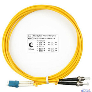 Cabeus FOP(d)-9-LC-ST-3m Шнур оптический duplex LC-ST 9/125 sm 3м LSZH