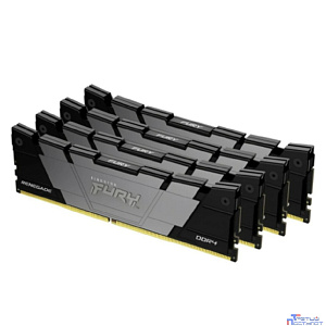 Память оперативная/ Kingston 32GB 2666MHz DDR4 CL13 DIMM (Kit of 4) FURY Renegade Black