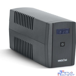 Импульс ИБП Юниор Смарт 1000 {1000/600 ВА/Вт, LED, USB, SCHUKOx2} черный {JS10114}
