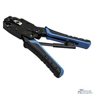 Exegate EX293155RUS Инструмент ExeGate EX-T2008R для обжима RJ-45, RJ-11/12 с храповым механизмом (прямой ход обжимки)