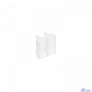 NTSS Лицевая панель NTSS PREMIUM для розеточных модулей типа Keystone 22,5x45 со шторкой NTSS-LP-PM-SIP-22.5X45-WT