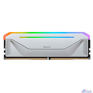 Оперативная память Apacer  DDR5  32GB  5600MHz DIMM NOX RGB White Gaming Memory (PC5-41600) CL40 1.25V (Retail) 2048*8  Heat Sink (Retail) 3 years (AH5U32G56C522NWAA-1)